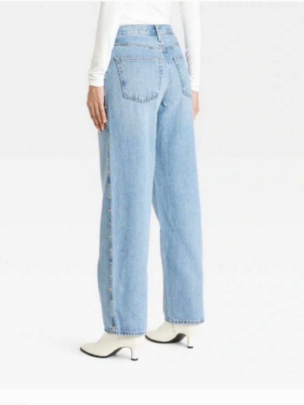Universal Thread 90s Baggy Studded Side Seam Jeans; NWT; Size 10 - Picture 2 of 12